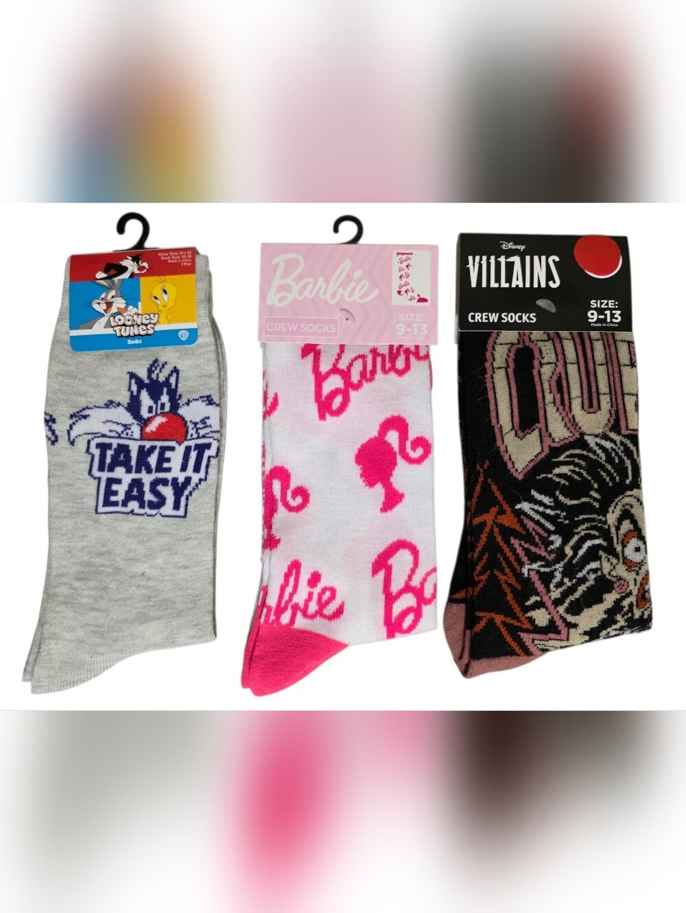 Bundle Of 3 Graphic Socks